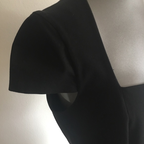 BANANA REPUBLIC square neck black dress EUC - Picture 4 of 8